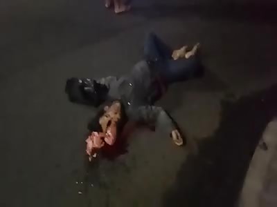 MAN WITH DESTROYED HEAD