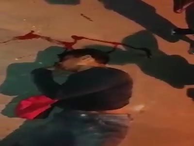 MAN AGONIZES ON THE FLOOR