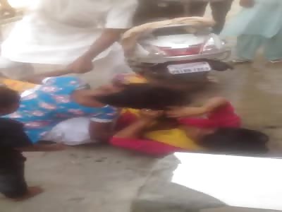 HUSBAND TRIES TO SEPARATE WOMAN AND LOVER WHO PELE