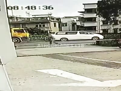 MAN IS CRUSHED BY TRUCK