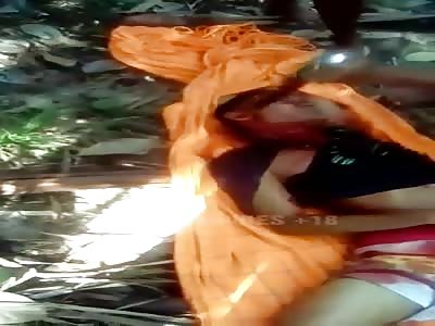 Two Gang Members Stabbing A Corpse From Rival Gang 