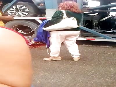 Woman's Body Totally Destroyed by Truck