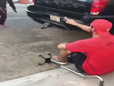 WOMAN HITS THE DISABLED