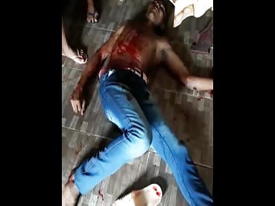 TWO GUS KILLED BY GUN