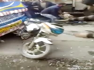 ACCIDENT OF MOTORCYCLIST