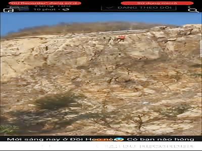 Damn! Man Falls and Tumbles Down Entire Mountain.