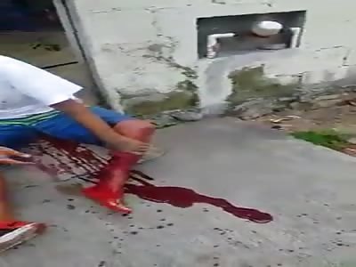 MEN KILLED OUT OF HIS HOUSE