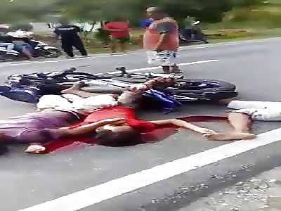 ACCIDENT OF MOTORCYCLISTS