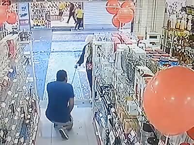 man receive shot in the neck