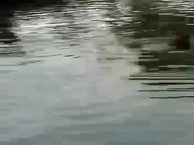 (Another angle ) thief being beaten