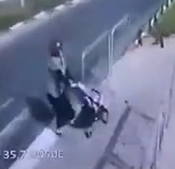 Bus Driver Distracted Fiddling with Headphones 