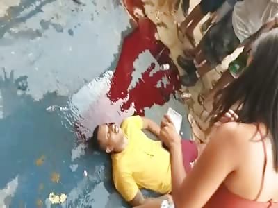 WOMAN CRIES HER DEAD HUSBAND