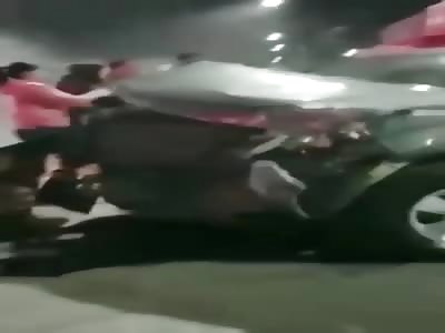 Protesters hit by Police