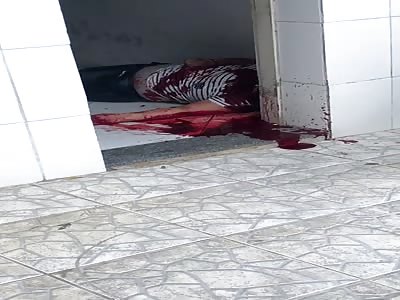 MAN AGONIZES ON THE FLOOR