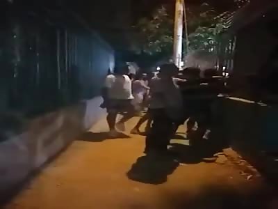 thief beaten for attempted robbery of a woman with knife