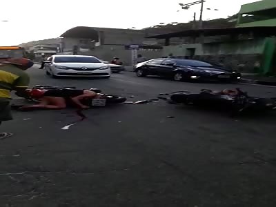 ACCIDENT OF MOTORCYCLIST