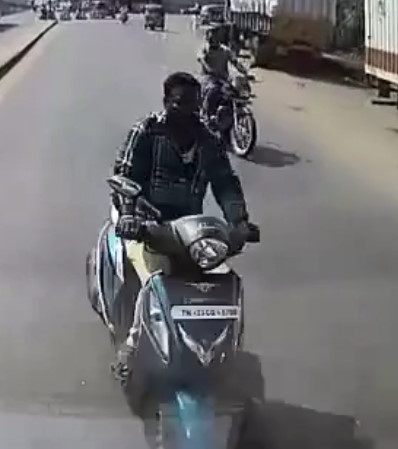 Biker Meets BUS Head On !