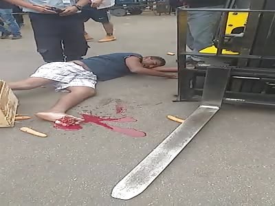 Bad Bad Luck for Forklift Crew