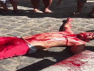 They Left the Blade in his FACE