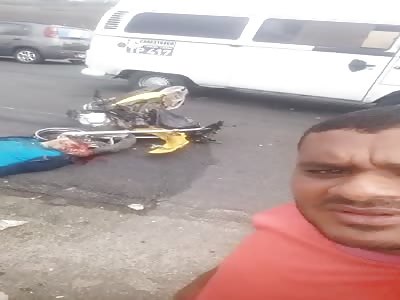 WTF , Fuck guy making self with victim of gore accident