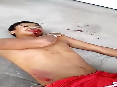 INJURED MAN WITH KNIFE