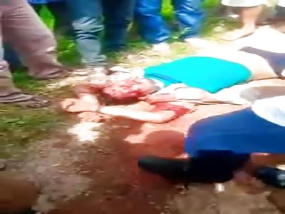 cell phone thief hit by angry people