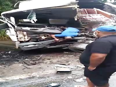 brutal truck accident leaves man legless