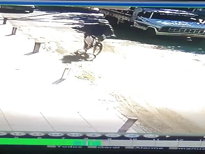 Bikers Face Meets Back End of a Truck