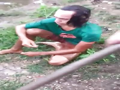 thief punished in the river