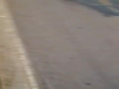 Woman totaly smashed in Asphalt