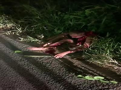 Man with wounds after the accident