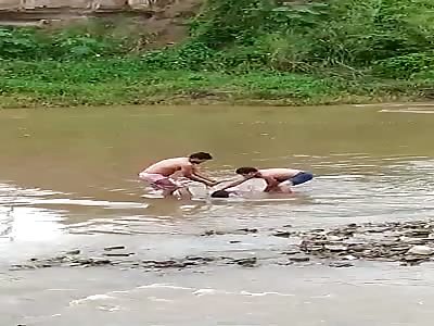 Rescue of the inert body of the River