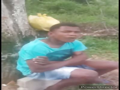 thief punished in favela