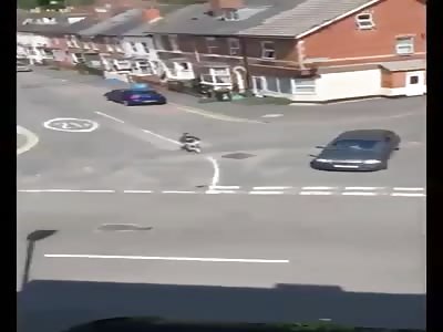 Crazy naked man brutally beaten in italy