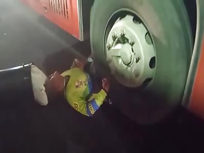 WTF !!  MAN SPLIT IN HALF