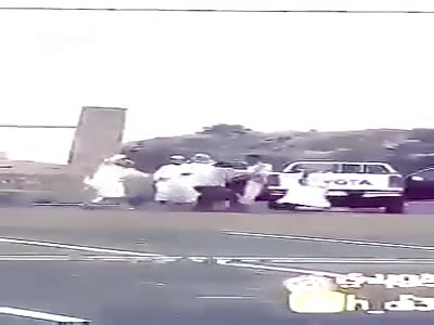 Muslim she-males beat man for not wearing a dress