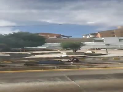 Columbia: Convulsing protestor.