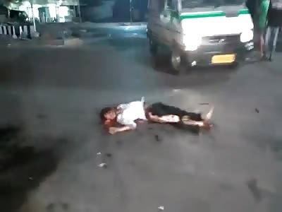 Two dead in traffic accident.