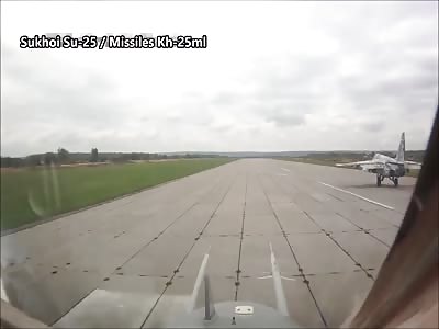 Russian Air-Surface Missiles Kh-25ml Firing On Ukrainian Su-25.