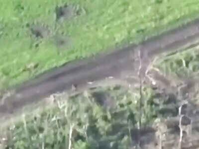 Russian soldiers hit by artillery 