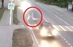 In Kaliningrad, a driver kills a pedestrian at a crosswalk