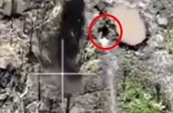 ORC hit by granade dropped from UA drone