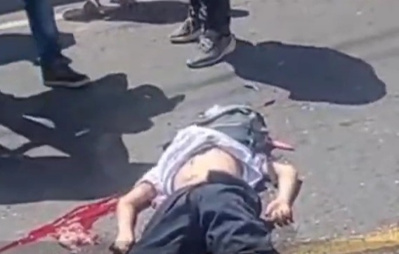 Horrific deadly accident in medellin street 