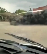 Footage of the moment a UA strike hits an RU position in Oleshky