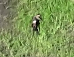 A wounded ORC is abandoned then put out of his misery