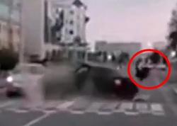 In the city of Gubkinsky, a car kills a pedestrian