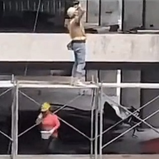 Construction Worker Clocks Out Early