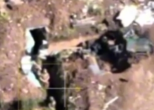 Instant Karma: UA soldiers shows obscene gesture to ORC drone