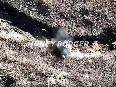 Ukrainian drone pilots giving love to russian trench rats