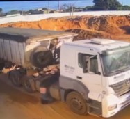 truck driver fell off the bed